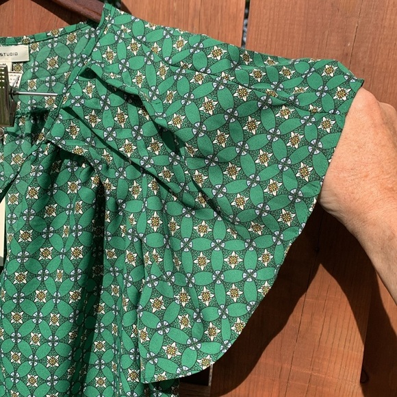 NWT Max Studio Multicolor Floral Print Blouse Size M - Picture 6 of 12